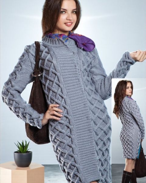Cappotto a punto intrecciato diagonale
