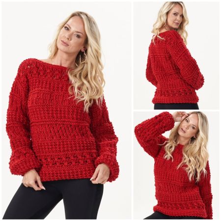 Maglione con mix di punti