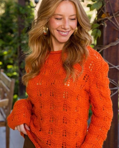 Maglione con Punto Ondulato
