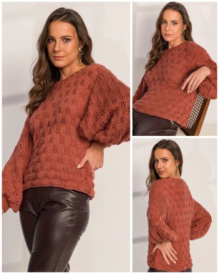 Maglione a Punto Scacchi