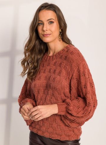 Maglione a Punto Scacchi