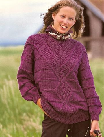 Maglione a combinazione di punti