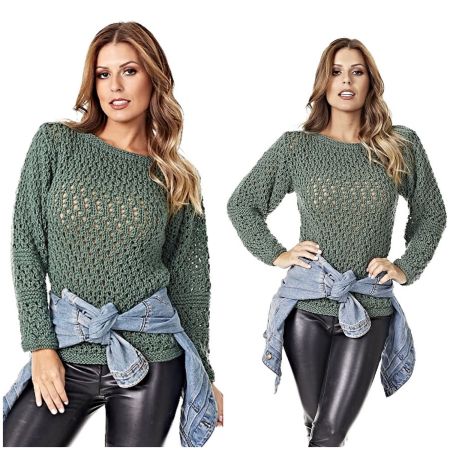 Maglione con Punto Traforato