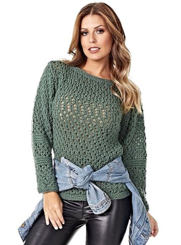 Maglione con Punto Traforato