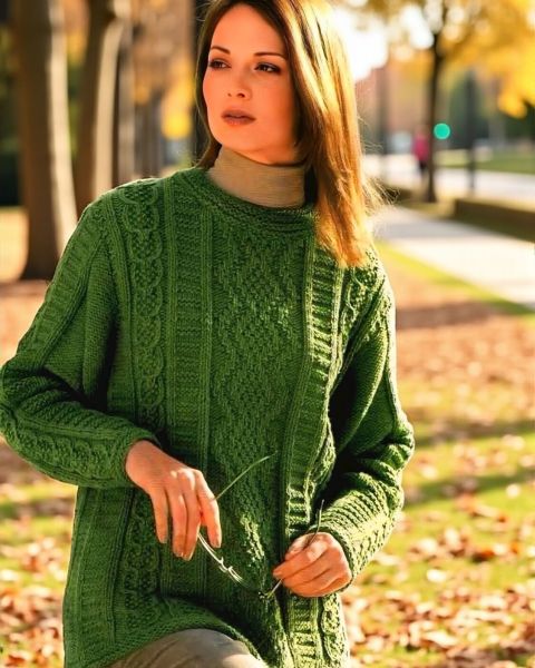 Maglione a combinazione di punti
