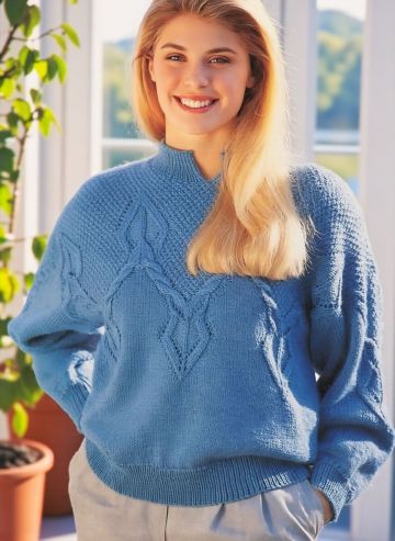 Maglione con sprone decorativo