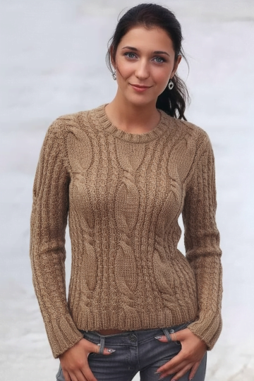 Maglione a trecce