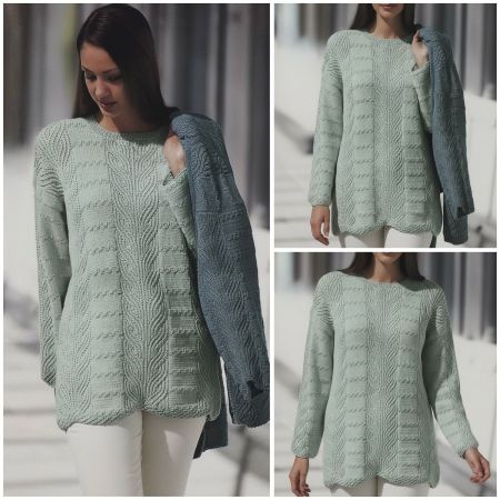 Maglione con punto brioche