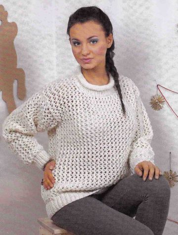 Maglione a Punto Rete