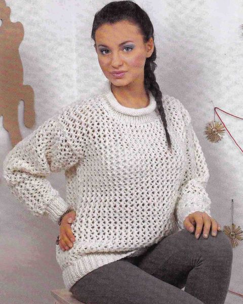 Maglione a Punto Rete