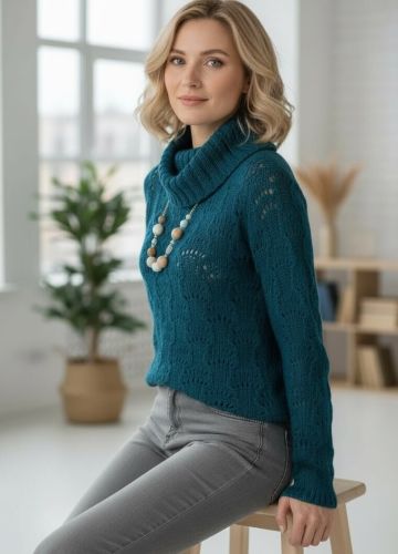 Maglione a punto ajour