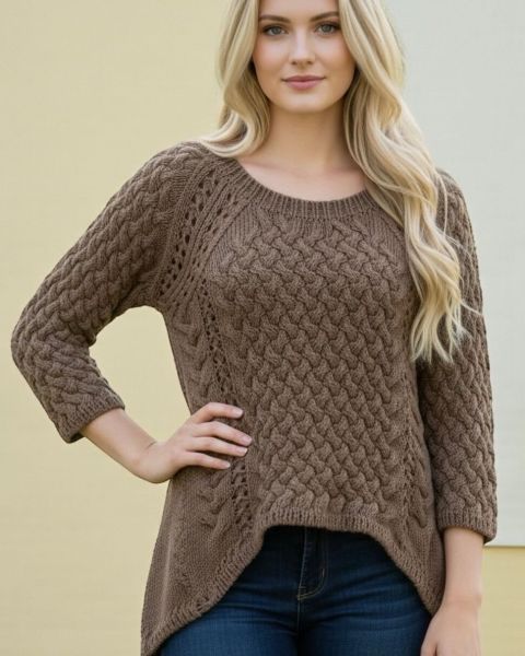 Pull con punto treccia