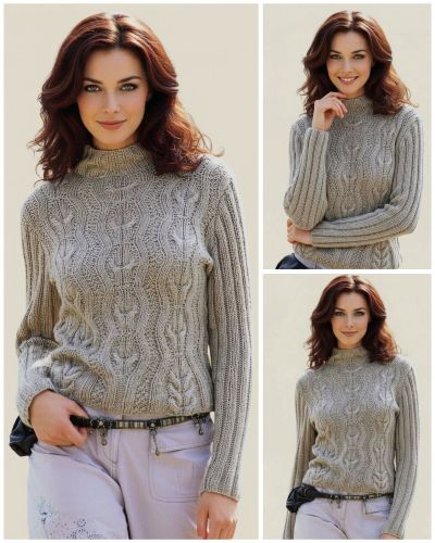 Pull con maniche a costine