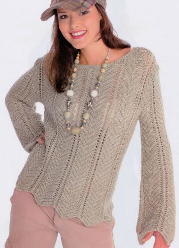 Pull con motivo a zigzag