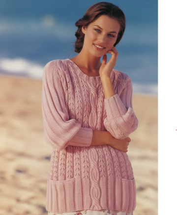 Pullover lungo raglan con tasche