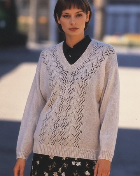 Pull con scollo a V