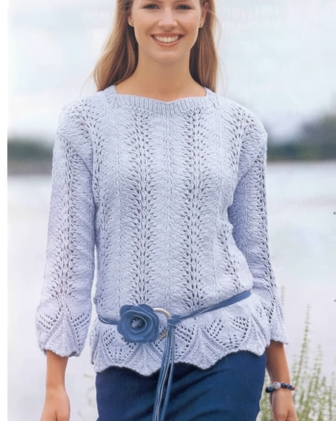 Pull con Bordo Ondulato