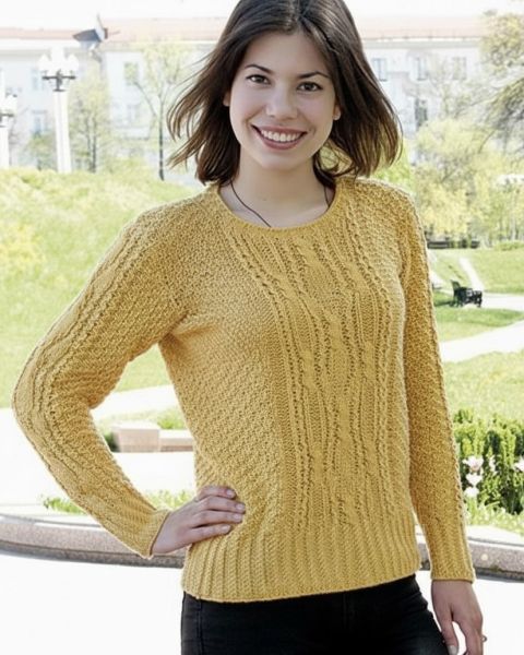 Pull con Fascia centrale a Trecce
