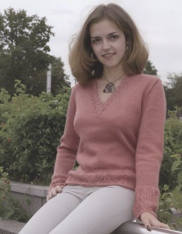 Pull con scollo a V