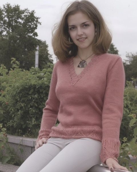 Pull con scollo a V