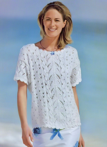 Pull estivo con Punto Traforato e Trecce