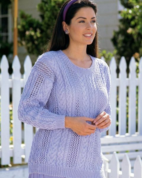 Pull estiva con Punto Traforato e Trecce