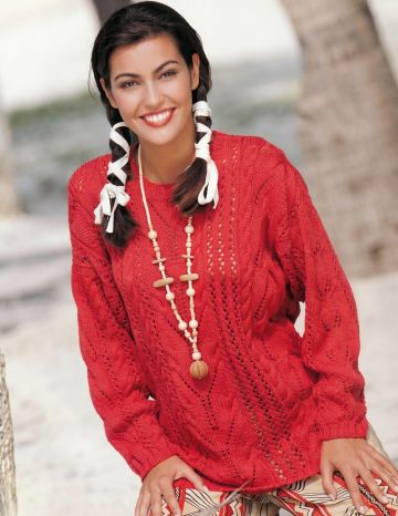 Pull con Punti Traforati e Trecce