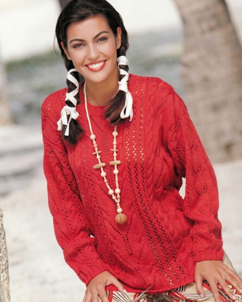 Pull con Punti Traforati e Trecce