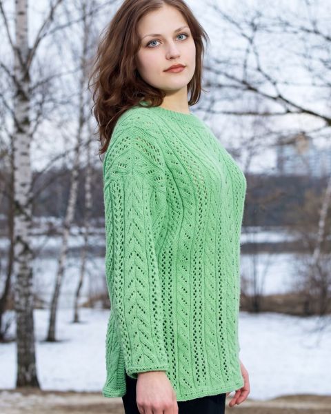Pull con Punto Traforato a Fasce