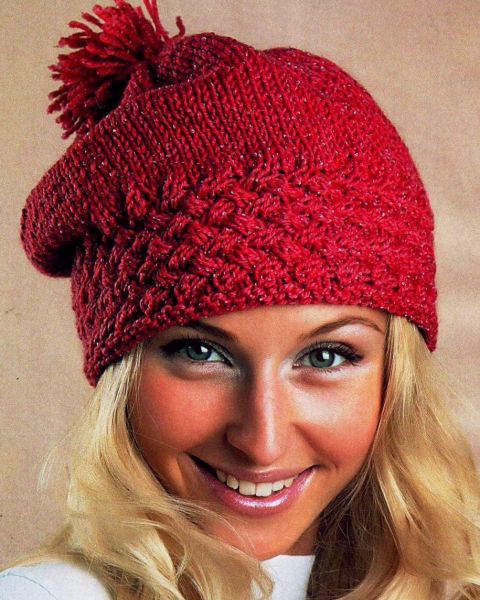 Cappello con punto scacchi incrociati