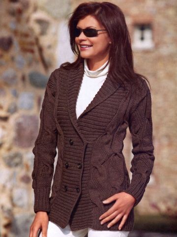 Cardigan a trecce