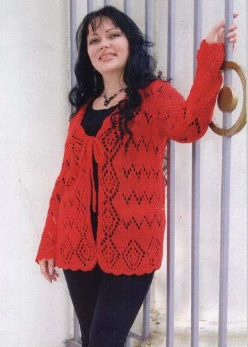Cardigan ajour