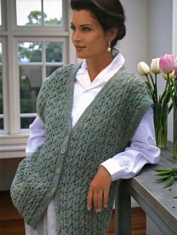 Gilet a Trecce Traforate