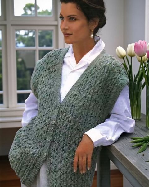 Gilet a Trecce Traforate