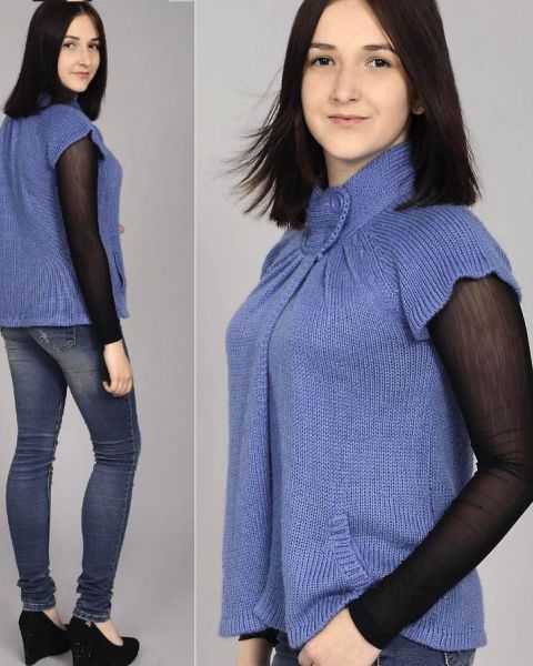 Gilet con collo