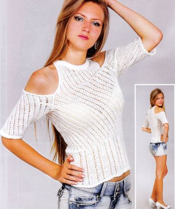 Pull a righe diagonali