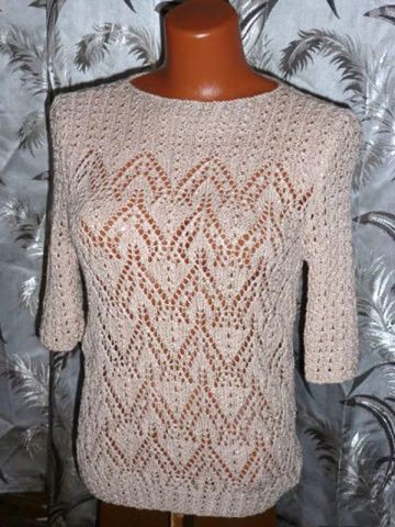 Pull ajour con sprone a punto treccia