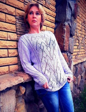 Pull con punto ajour