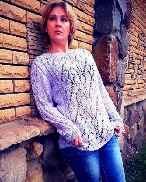 Pull con punto ajour