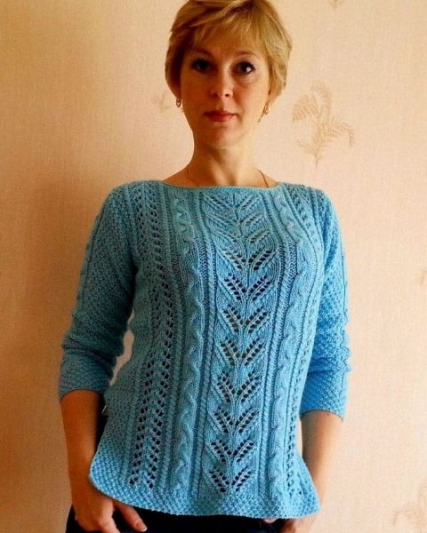 Pull con punti ajour