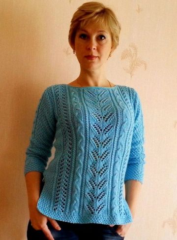 Pull con punti ajour