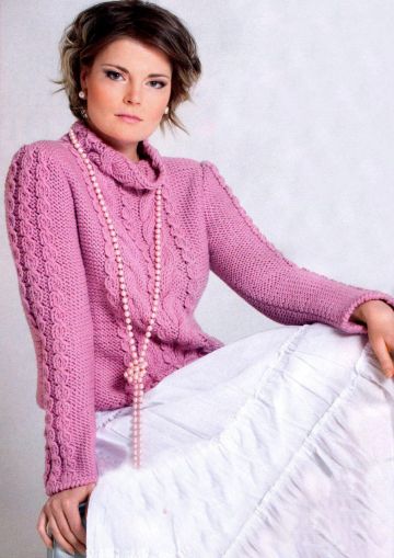 Maglione con le trecce
