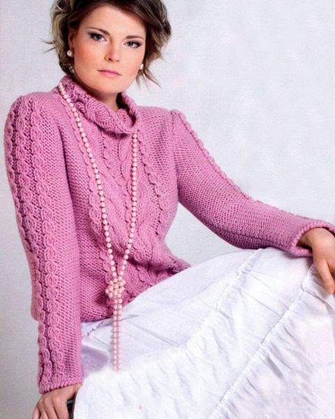 Maglione con le trecce