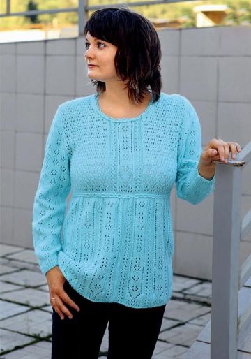 Pull con sprone rotondo ajour