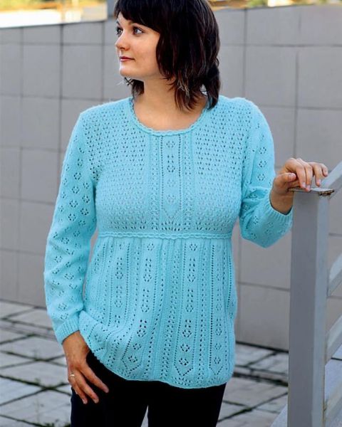 Pull con sprone rotondo ajour