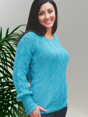 Pull con fasce ajour
