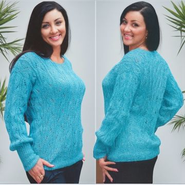 Pull con fasce ajour