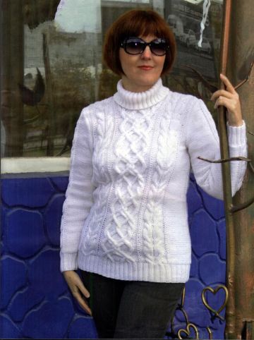 Maglione con le trecce