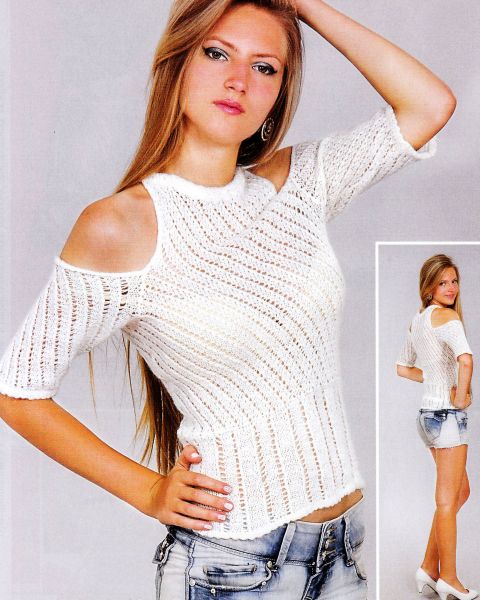 Pull a righe diagonali