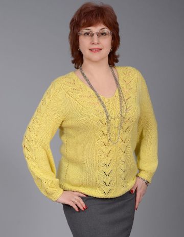 Pullover con lo scollo a V